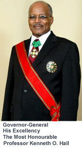 Governor-General His Excellency The Most Honourable Professor Kenneth O. Hall